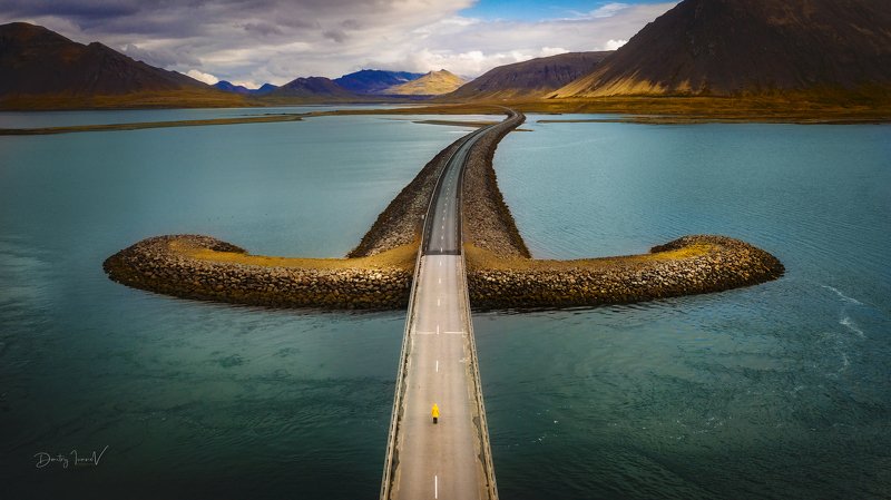 iceland, landscape, road, color, dusk, aerial, исландия, дороги, пейзаж Snaefellsnes #1 фото превью