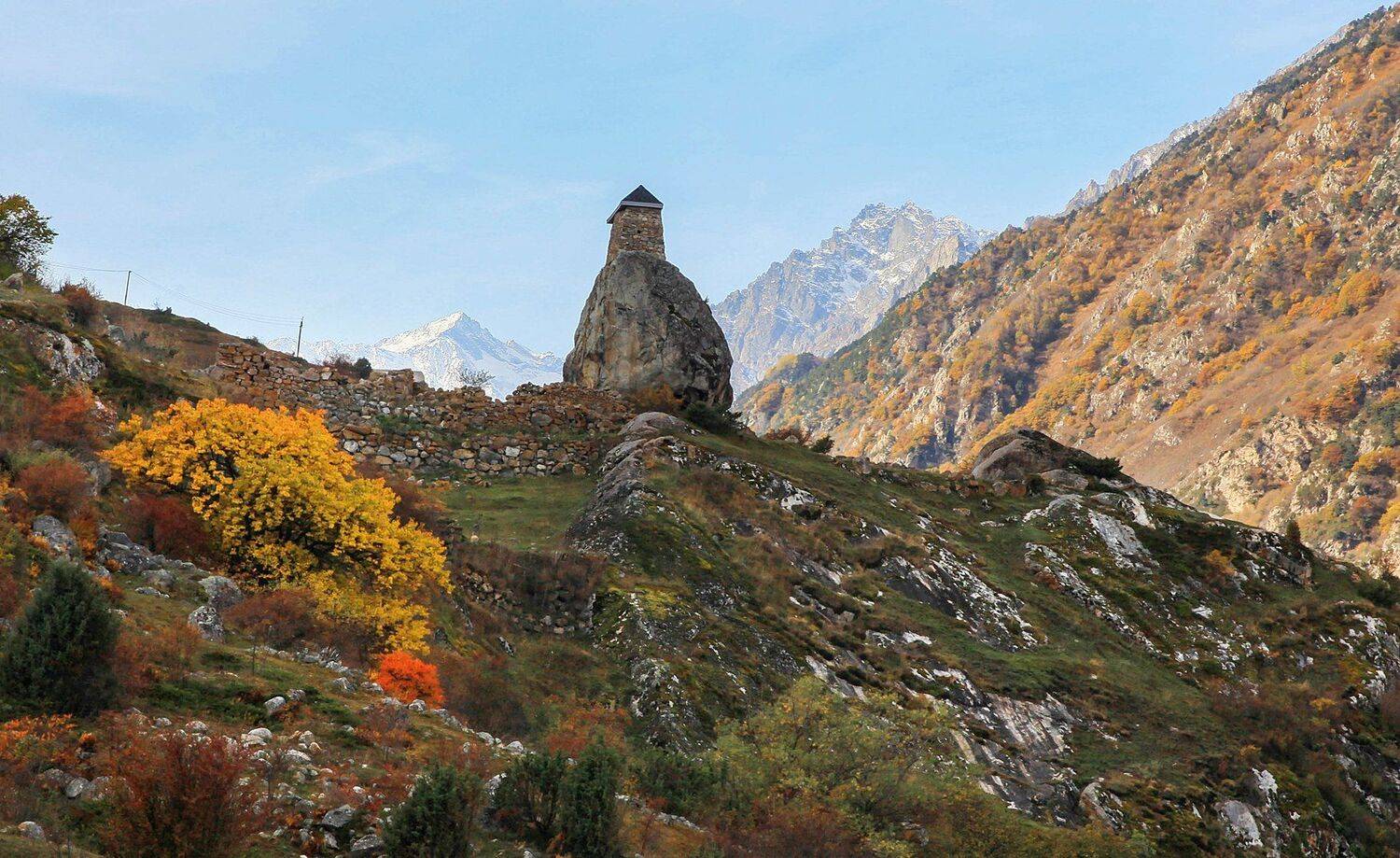 башня,осень,камни,валун,осень,пейзаж., Marat Magov