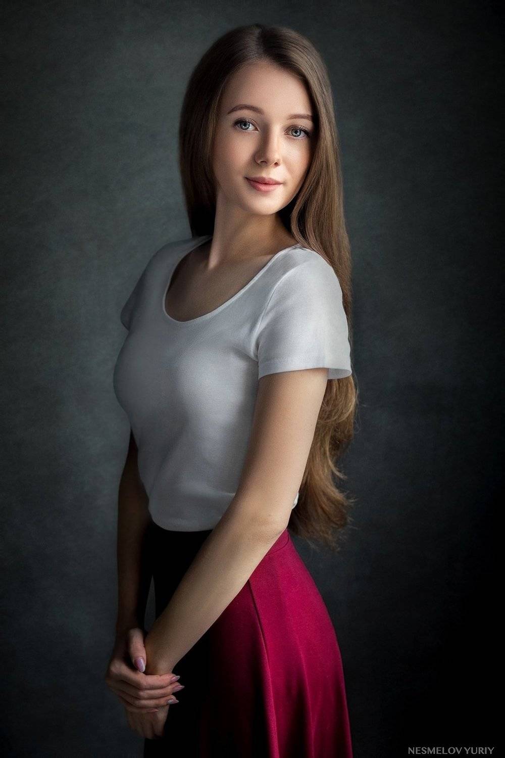 girl, portrait, art, девушка, портрет, Несмелов Юрий