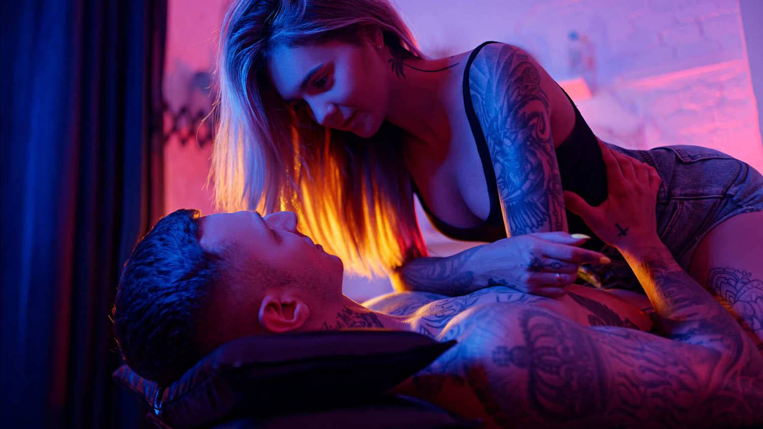 Тату, Девушка, Парень, Любовь, Неон, Владимир Колесников