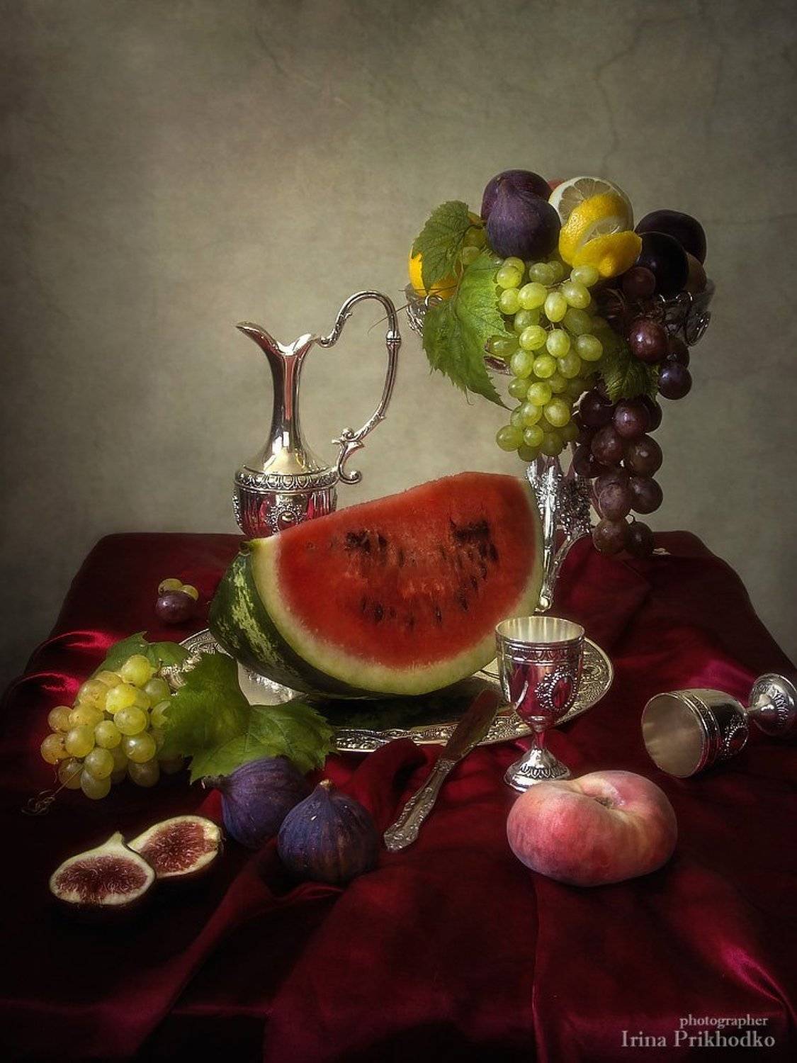 натюрморт, стиль барокко, фрукты, винтажный натюрморт, , Ирина Приходько