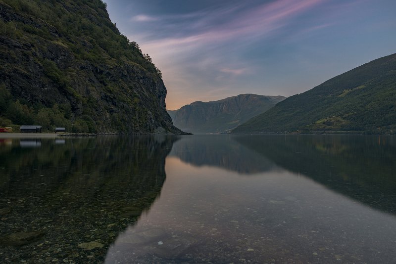 природа, пейзаж, норвегия, фьерды, флом, отражение В окрестностях Флома фото превью