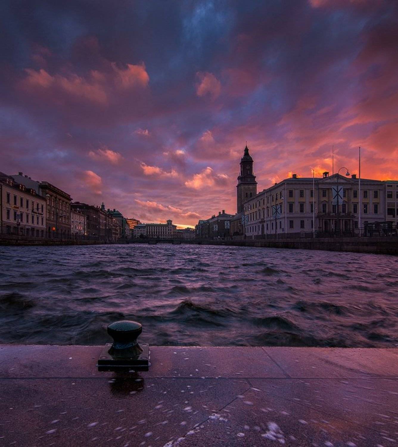 швеция, город, панорама, вечер, Дмитрий Бойко