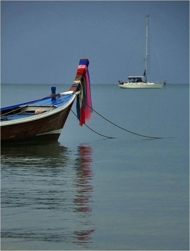 таиланд, пхукет, море, штиль, лодка, отдых, Сергей Гаспарян