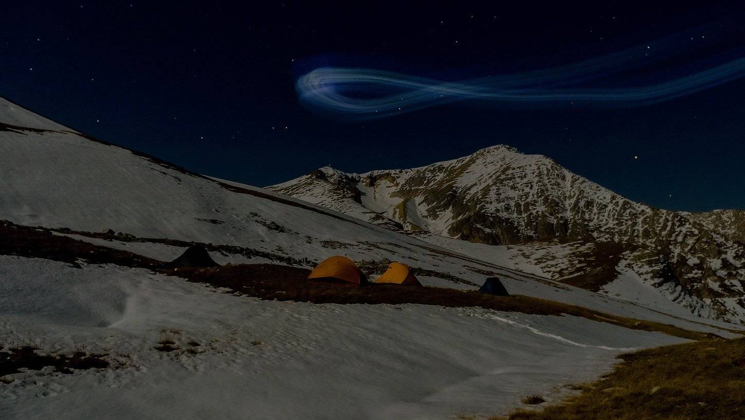 горы, ночь , кавказ , оштен, ФЁДОР