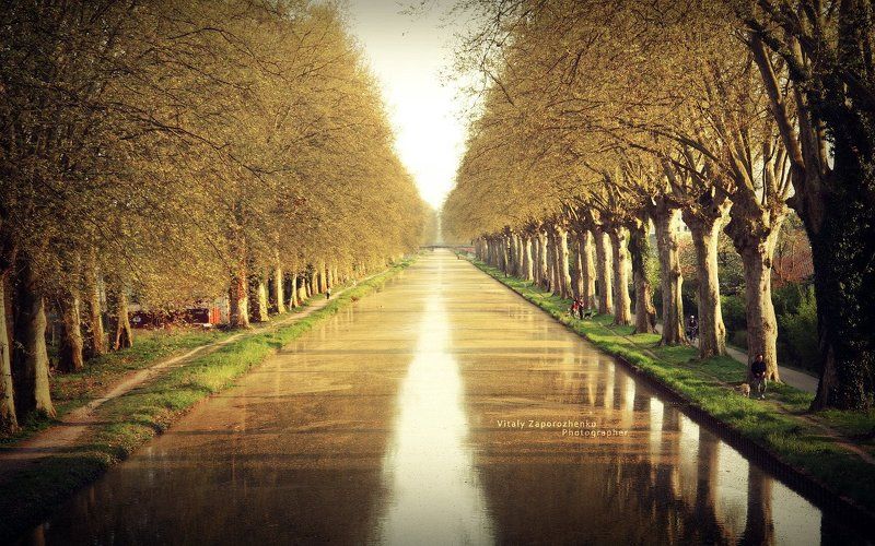 le, canal, du, midi Un soir en France фото превью