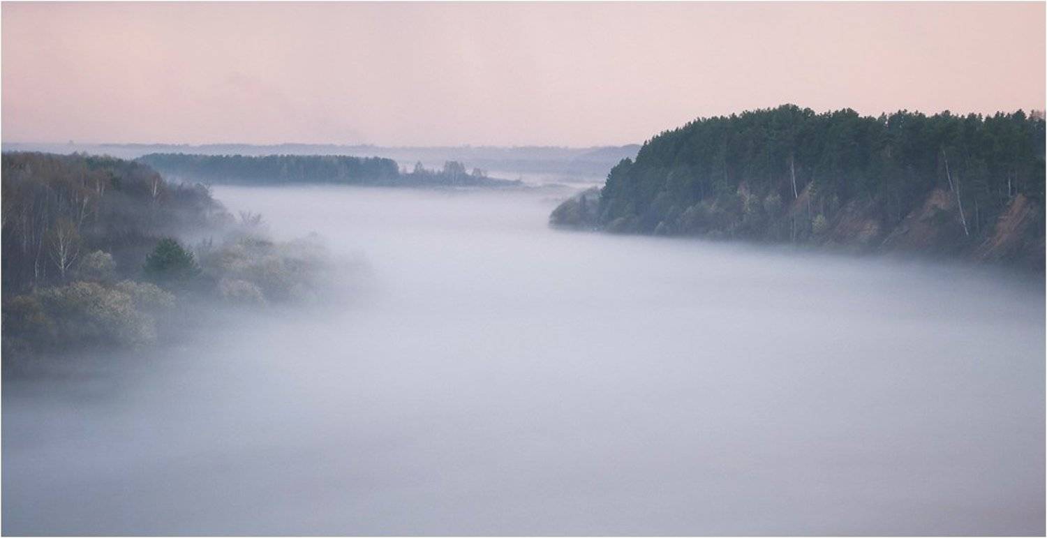 туман, апрель, ветлуга, россия, Andrey Agafonov