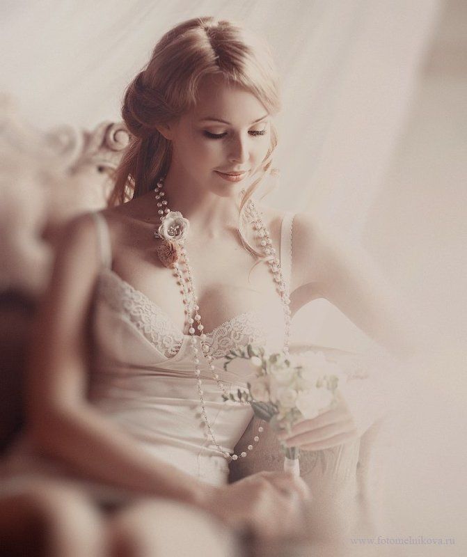 девушка, бьюти, портрет, профессиональное фото, гламур Утро невесты фото превью