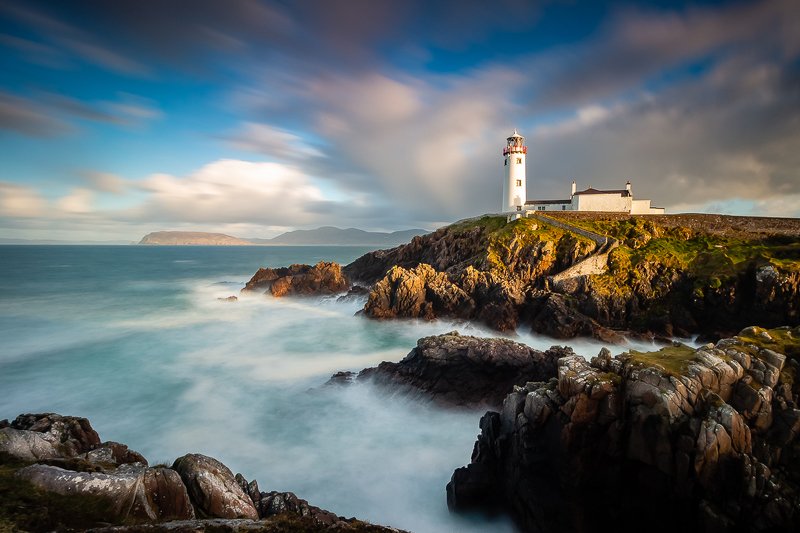 #landscape #seascape #waterscape #dynamic #sky #clouds #stones #ireland #canon #longexposure #nature #beautiful #colorful #mountains Fanad Head Lighthouse фото превью