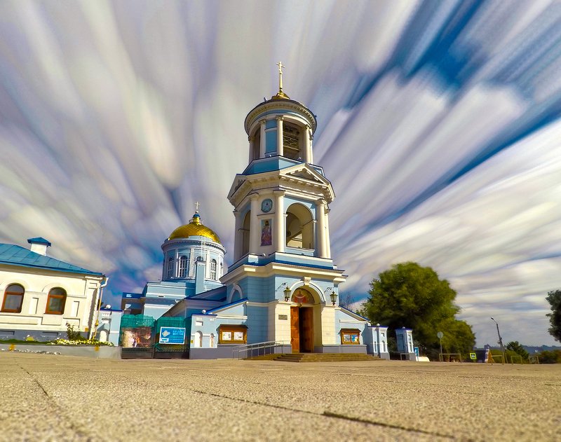 sky clouds architecture cathedral cityscape небо облака архитектура собор город Cloud Paintings фото превью