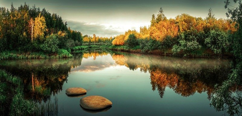 Летний туман на севере фото превью
