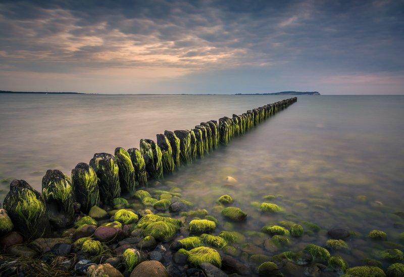 baltic, sea, water, waves, sunset, breakwaters, rugen Baltic breakwater фото превью