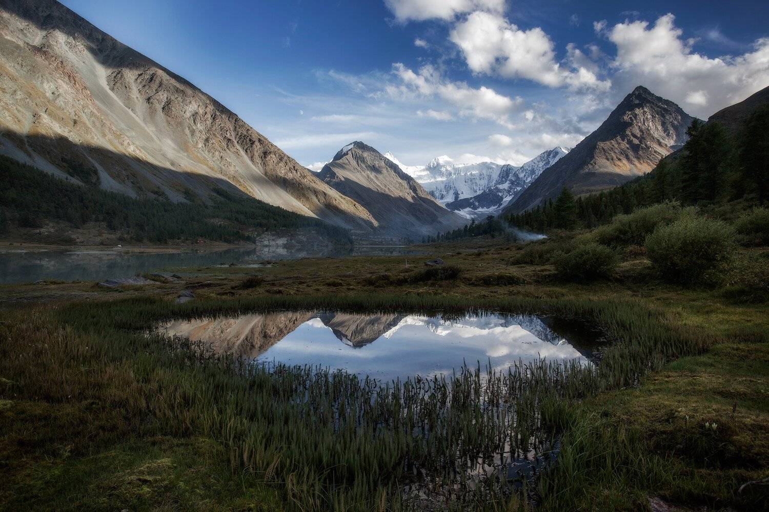 пейзаж, алтай, белуха,горы,отражение, Тамара Андреева