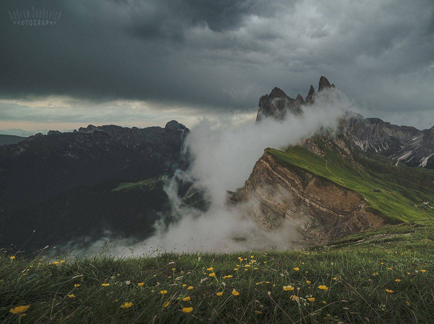 seceda, dolomites, Андрей Сенкевич