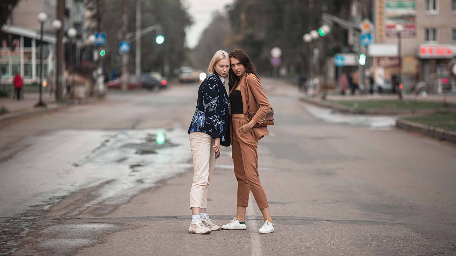 модели, прогулка, стиль, девушки, портрет, фотосессия, макияж, гламур,  fashion, modeling, pretty, young, осень, autumn, Владимир Васильев