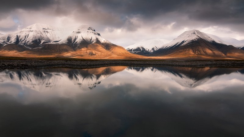 svalbard, spitsbergen, northnorway, islands, arctic, summer, reflection Serene Arctic фото превью
