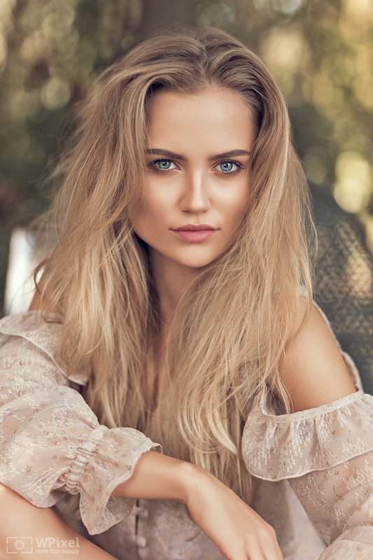 portrait women eyes blonde women by wpixel (More Than Beauty) фото превью