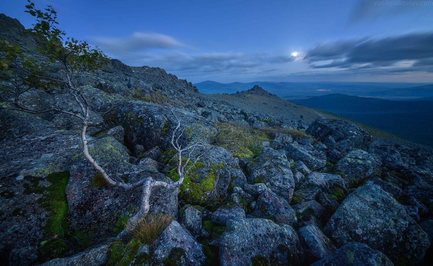 урал, горы, ночь, Василий Яковлев