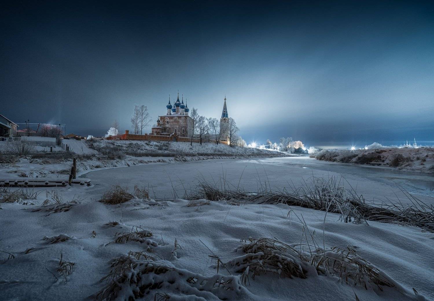 утро, рассвет, природа, туман, река,дунилово, Виталий Левыкин