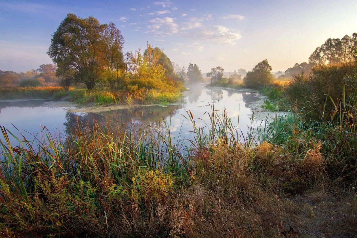 пейзаж, природа, туман, река, украина, волчья, landscape, nature, fog, river, Виктор Тулбанов