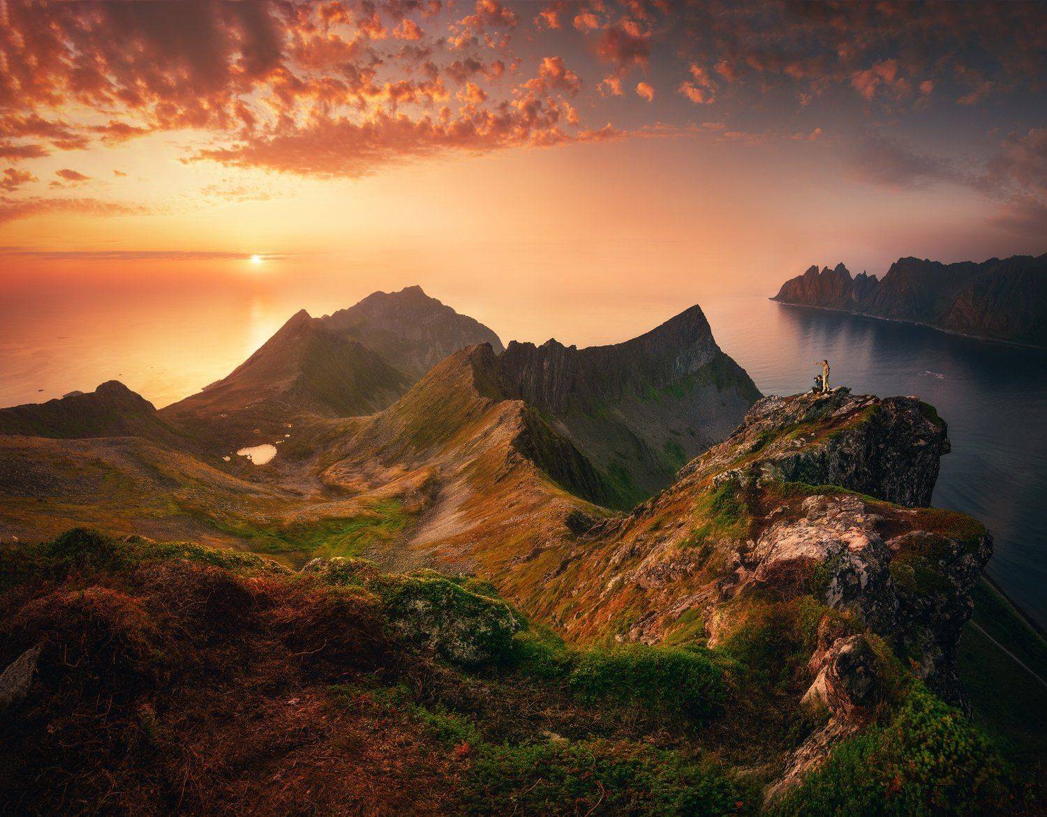 Norway, sunset, landscape, Милен Добрев