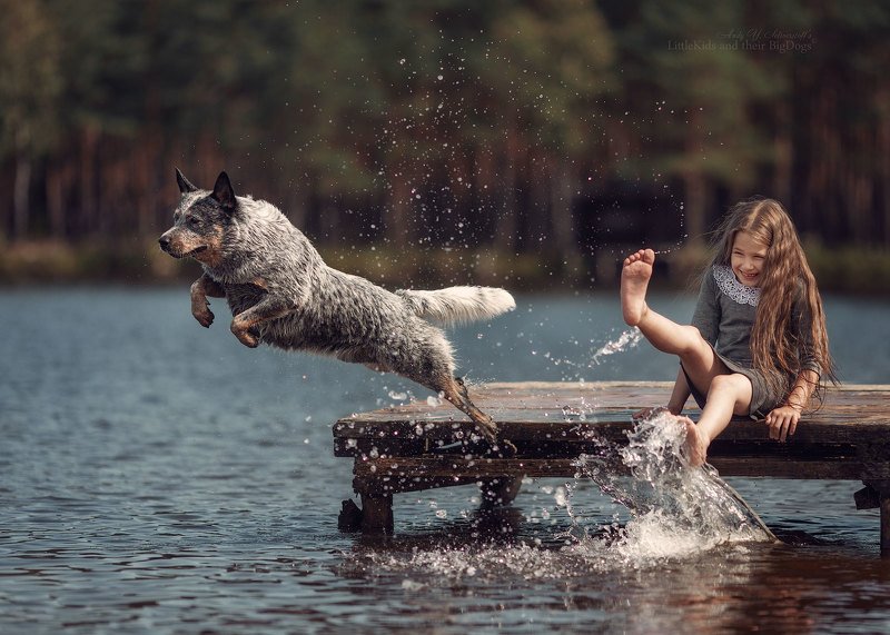 Pauline and her Bashar (Australian Cattle Dog) фото превью