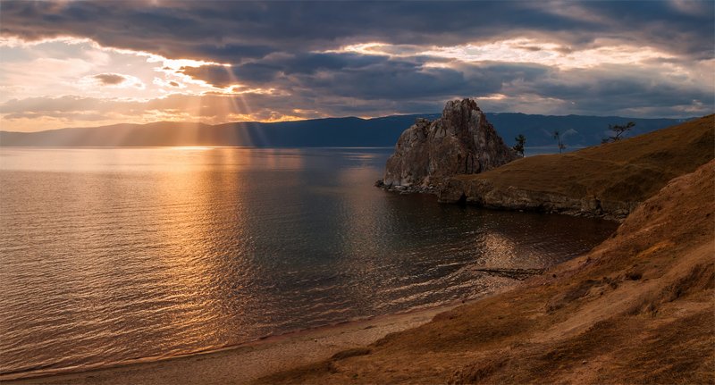 озеро, байкал, сибирь, закат, природа, пейзаж, *** фото превью