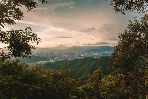 Закат в Китае