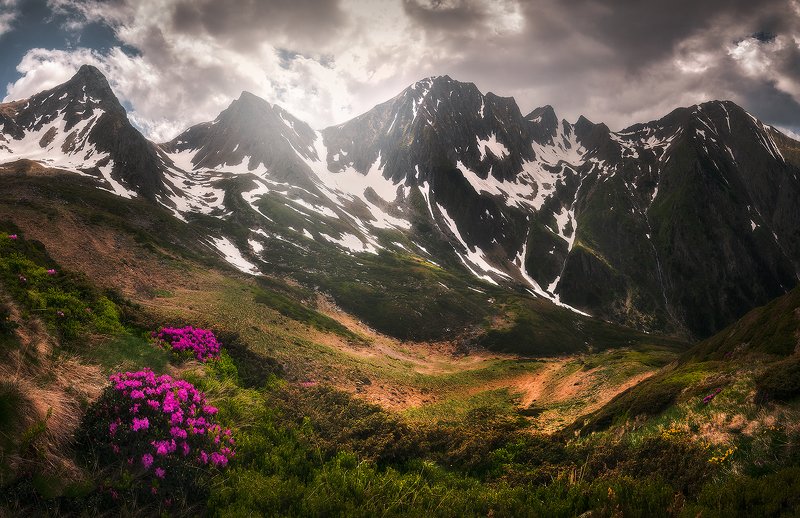 fagaras, romania, landscape, sunset, wide, panorama Watchmen фото превью