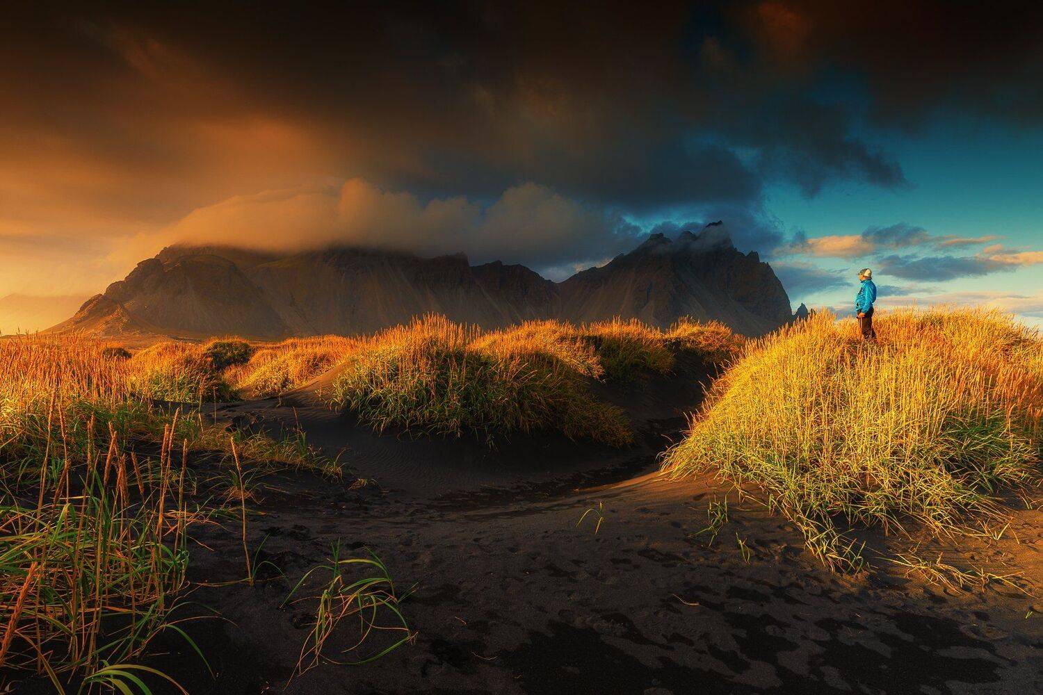 iceland,selfie,sunset,vestrahorn, Marek Biegalski