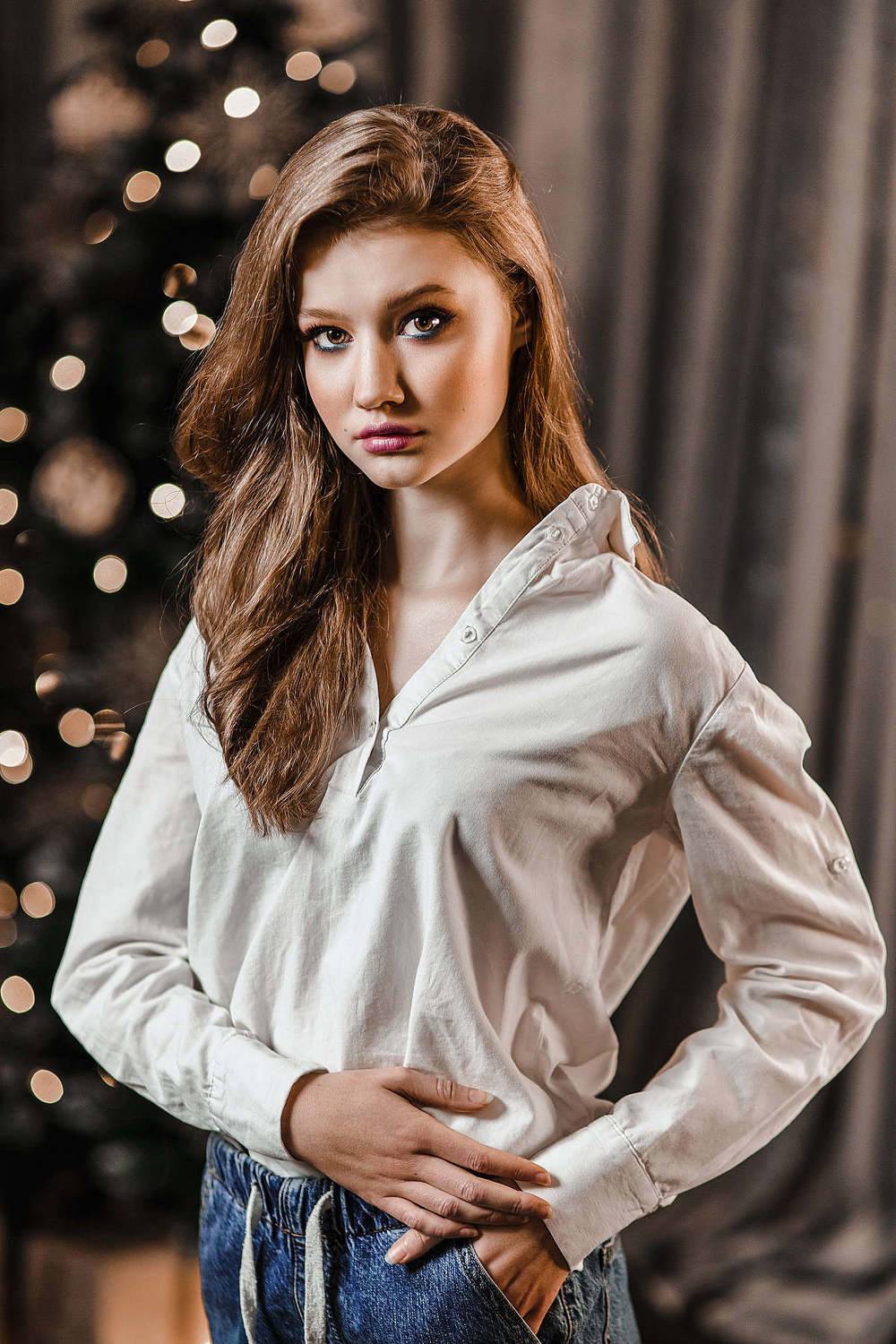 девушка , портрет, фотосессия, студия, макияж, гламур, Владимир Васильев