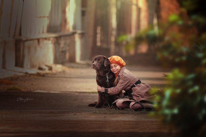 дети, дружба, винтаж, осень, sunny vikki Дружба фото превью