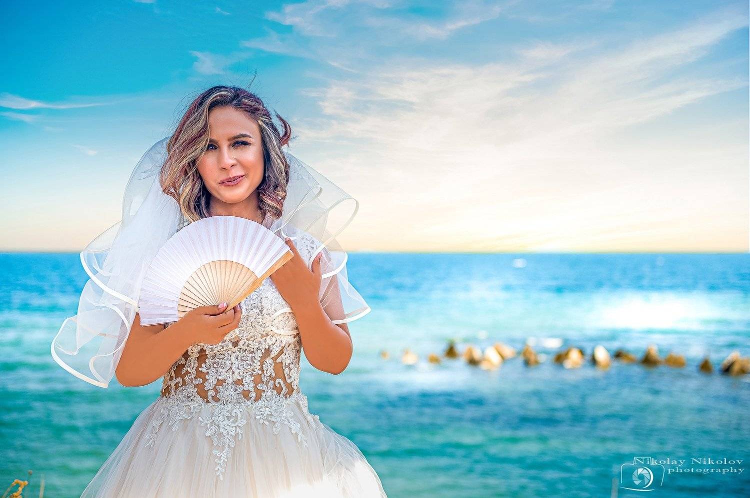 #portrait,#woman,#coast,#water,#sky,#bride,#landscape, Nikolay Nikolov