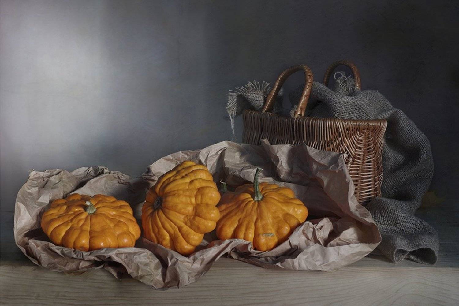 натюрморт,патисоны,осень,вера павлухина,, Вера  Павлухина