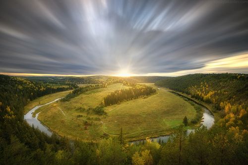 Вакутин камень на закате
