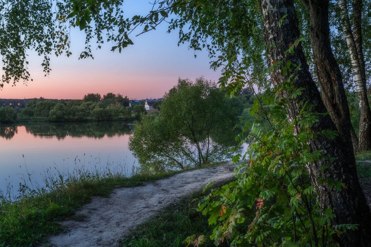 природа, пейзаж, закат, вечер, Россия, Московская область, Мартыненко Дмитрий