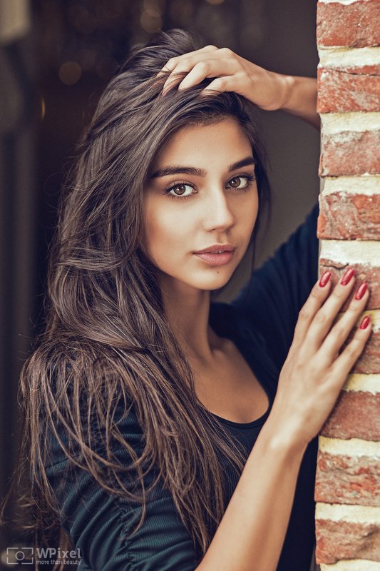 portrait women eyes brunette women by wpixel (More Than Beauty) фото превью