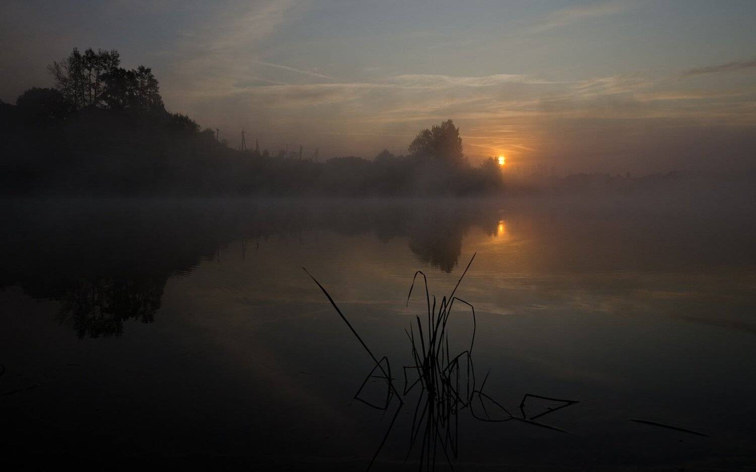 утро, рассвет, природа, пейзаж, архангельское, Михаил Агеев