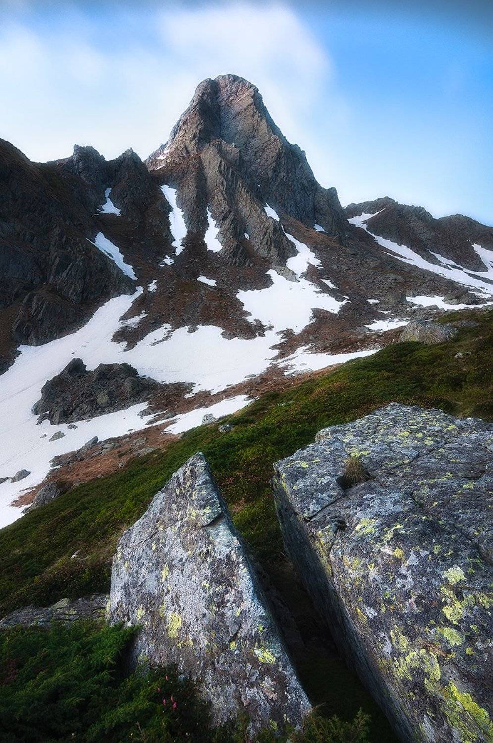fagaras, romania, landscape, sunset, peak, Csomai David