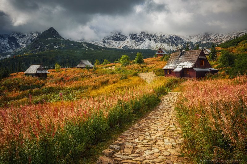 mountains, poland, polish, landscape, sunrise, sunset, colours, autumn, awesome, amazing, adventure, travel, beautiful, morning, tatry, shelter Autumn mood фото превью