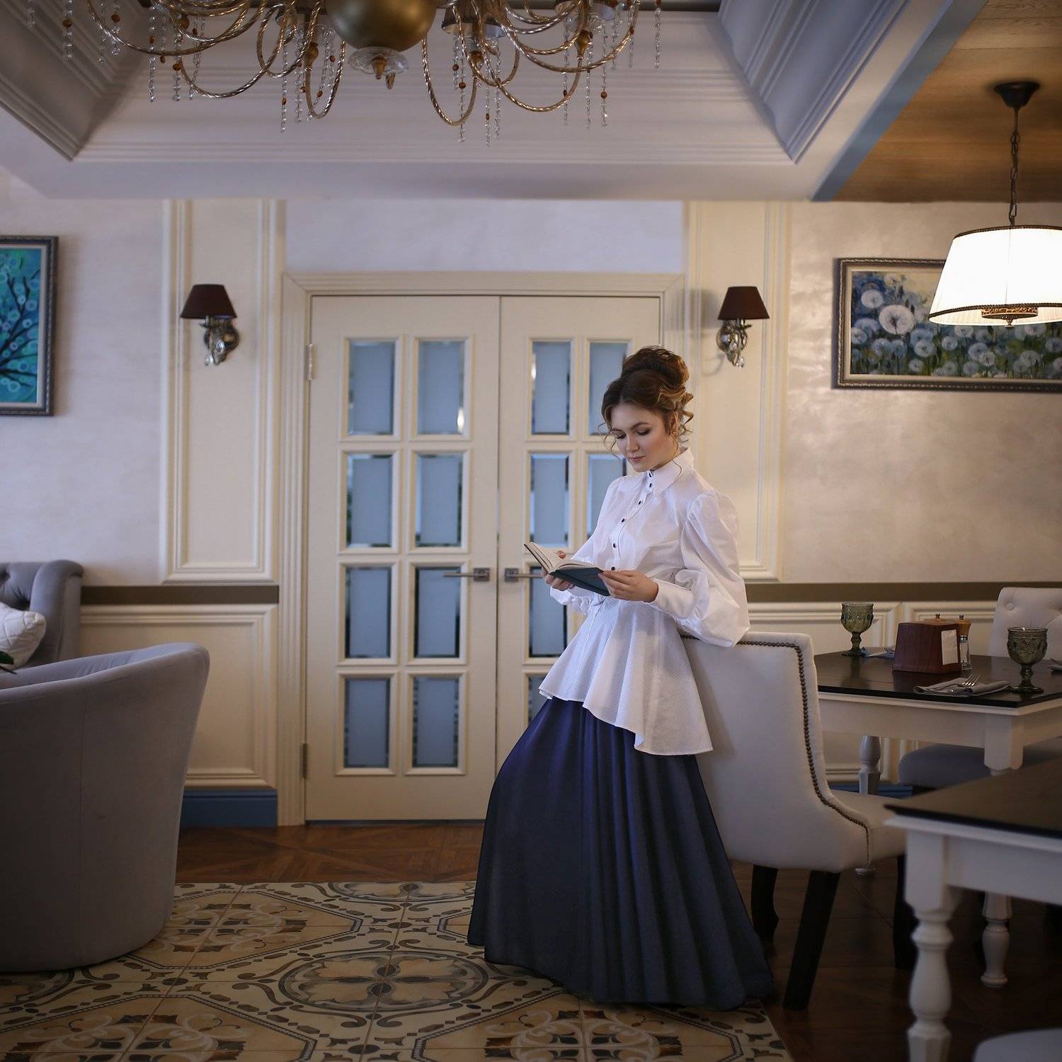 ретро, 19 век, ретро фото, стилизованное фото, тургеневская девушка, Ирина Голубятникова