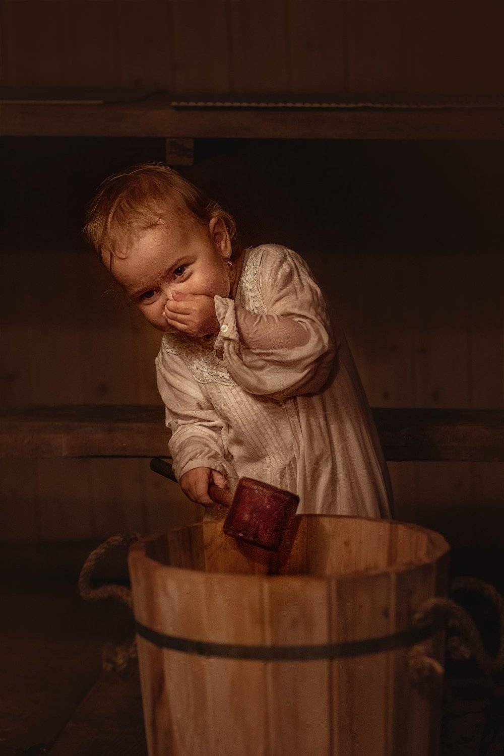 дети баня вода дерево, Лариса Фомина