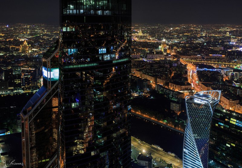 Огни большого города фото превью