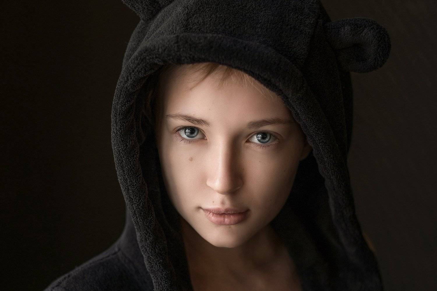 girl, portrait, art, девушка, портрет, черно-белое, blackandwhite, Несмелов Юрий