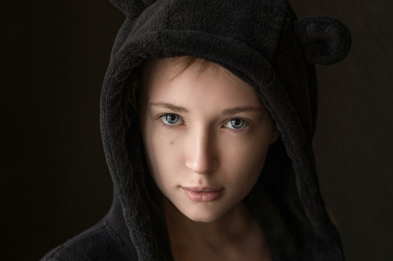 girl, portrait, art, девушка, портрет, черно-белое, blackandwhite  фото превью