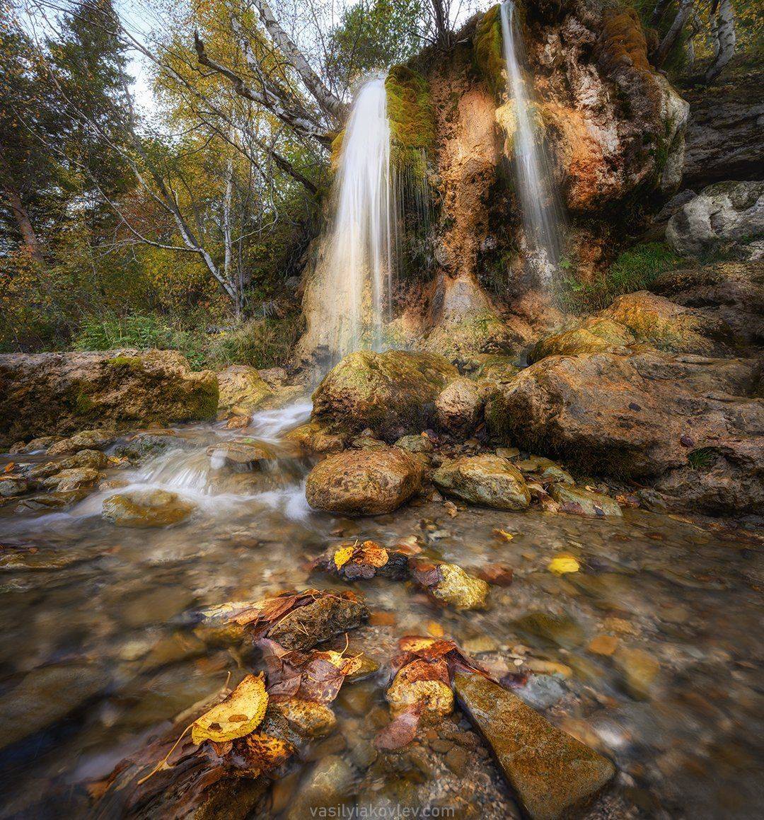 водопад, урал, Василий Яковлев