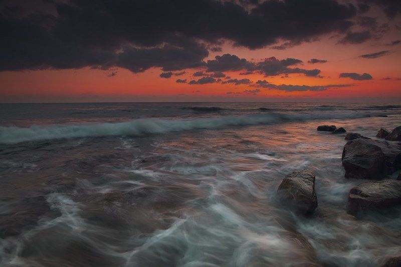 море, закат Всё кончилось... фото превью