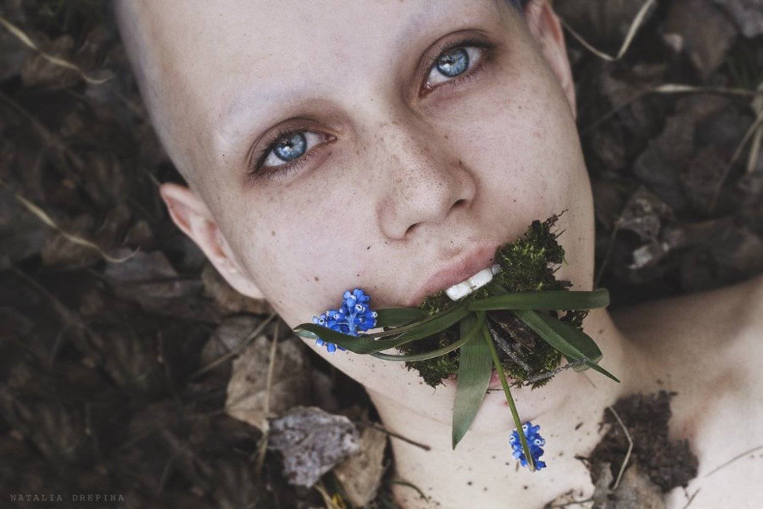 весна, трава, сон, земля, листья, глаза, цветы, Natalia Drepina