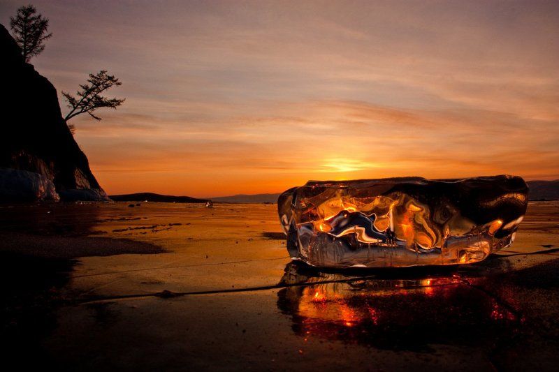 байкал, ольхон, , лед Солнечный фото превью