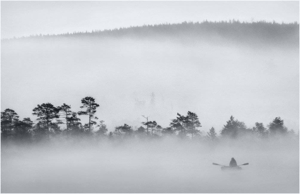 пейзаж, природа, урал, лето, озеро, туман, Сергей Макурин